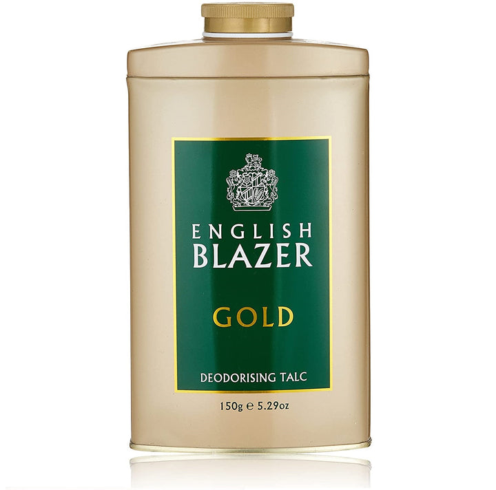 English Blazer Gold Talc Deodorising Talc for Men, 150 g