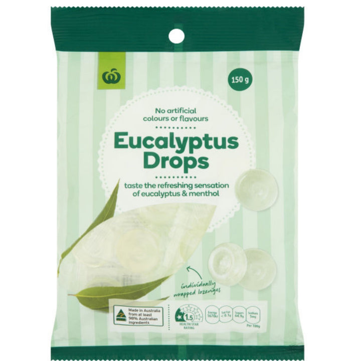 Woolworths Eucalyptus Drops,150g