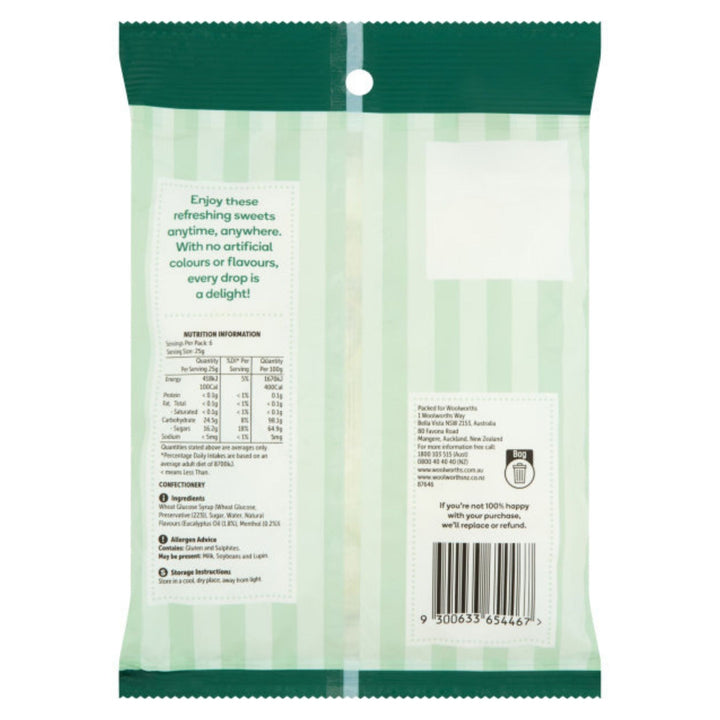 Woolworths Eucalyptus Drops,150g