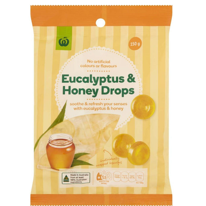 Woolworths Eucalyptus & Honey Drops, 150g