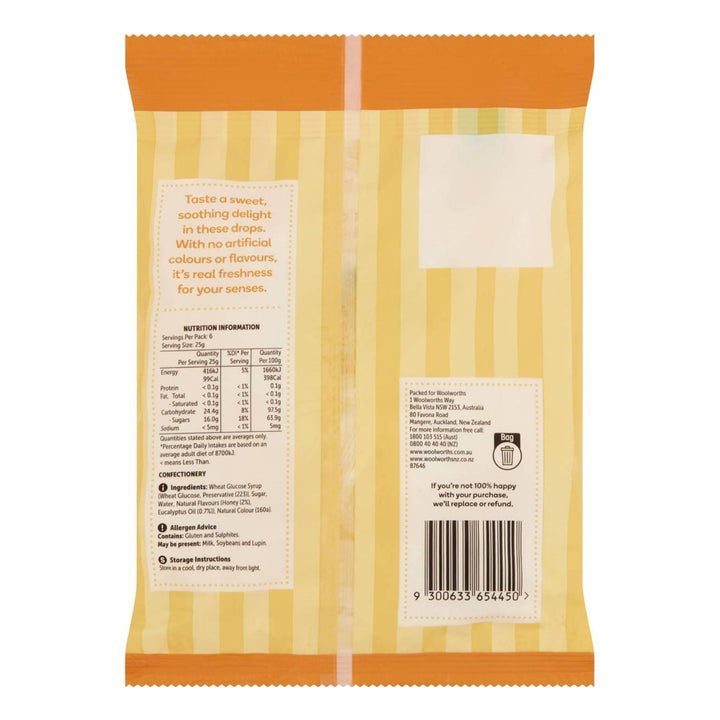 Woolworths Eucalyptus & Honey Drops, 150g