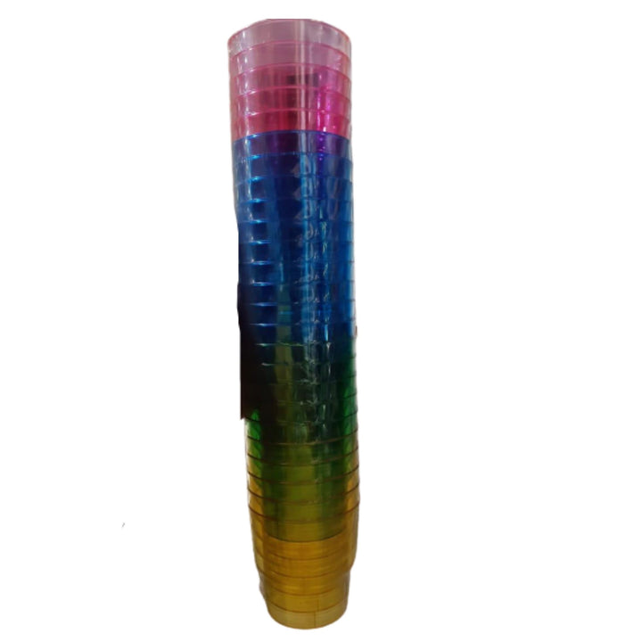 Babylon Colored Plastic Glasses, 25 Pcs