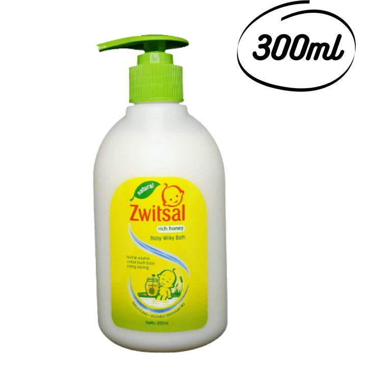 Zwitsal Natural Baby Milky Bath Rich Honey, 300ml