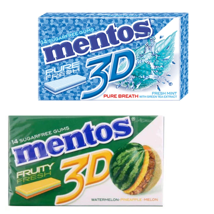 Mentos 3D 14 Sugar Free Chewing Gums