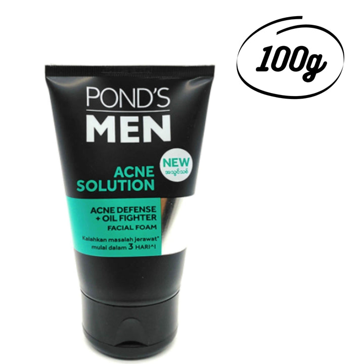 Pond's Men Facial Cleanser Acne Solution Defense+ Oil Fighter 100g