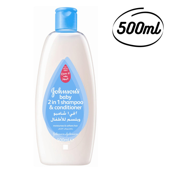 Johnson's Baby 2 in 1 Shampoo and Conditioner, 500ml