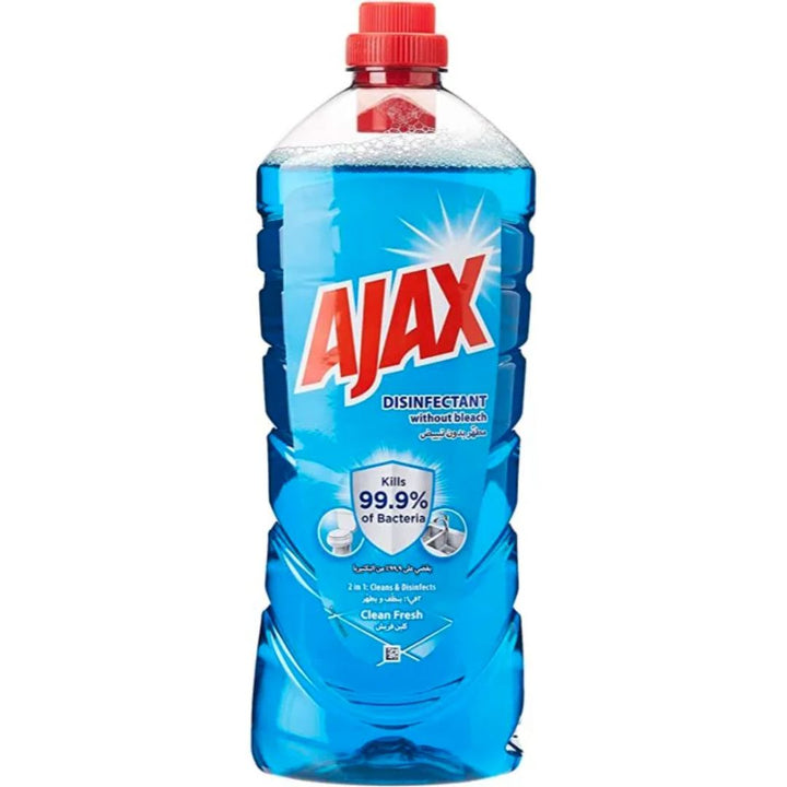 AJAX 2 in 1 Antibacterial All Purpose Disinfectant Cleaner Clean Fresh, 1.5ltr