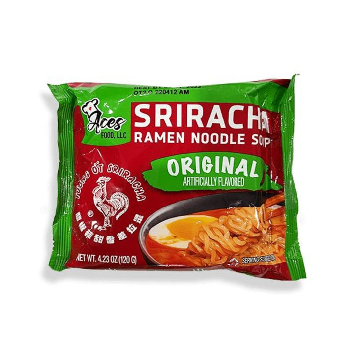 Aces Food Original Sriracha Ramen Noodle Soup, 120g