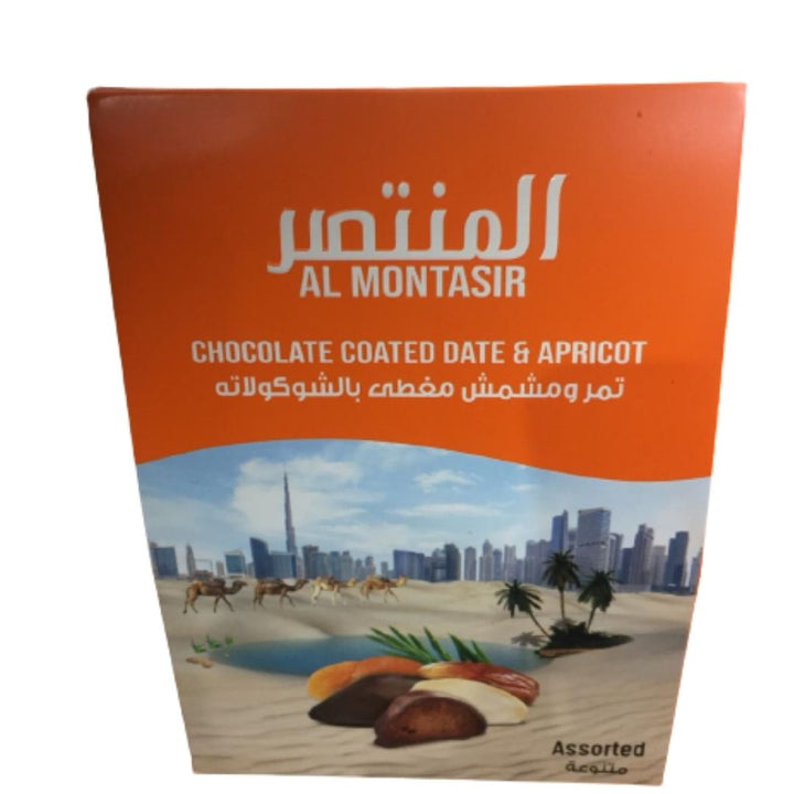 Al Montasir Chocolate Coated Date & Apricot, 100g