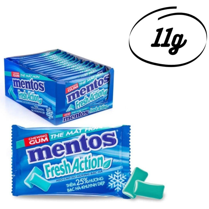 Mentos Fresh Action Chewing Gum, 11g