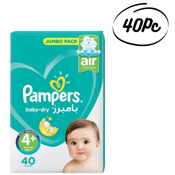 Pampers Baby-Dry Diapers Size 4 ,Maxi ,10-15kg,Jumbo Pack , 40Pc