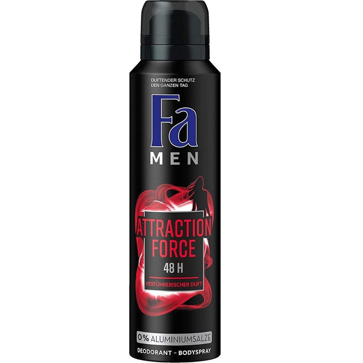 Fa Men Attraction Force Spray Deodorant, 2 x 150ml