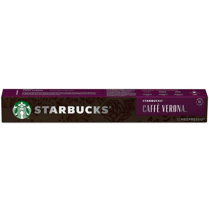 Starbucks Caffe Verona by NESPRESSO Dark Roast Coffee Capsules Tube of 10, 55g