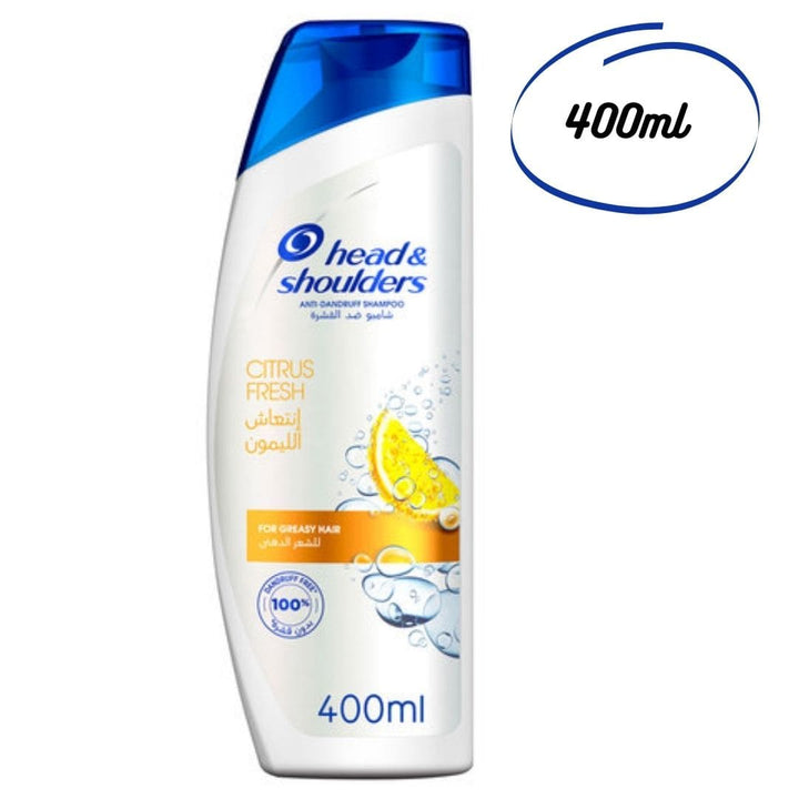 Head & Shoulders Anti-Dandruff Shampoo Citrus Fresh For Greasy Hair, 400ml