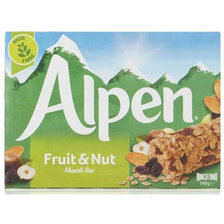 Alpen fruit & nut muesli bars, 5x28g