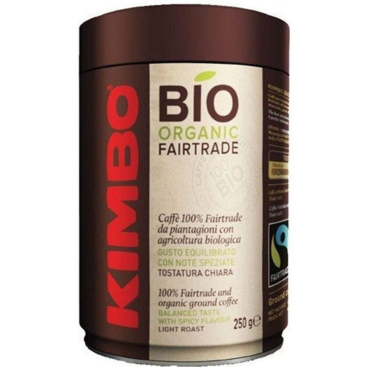 Kimbo Bio Fair Trade Ground Coffee, 250g