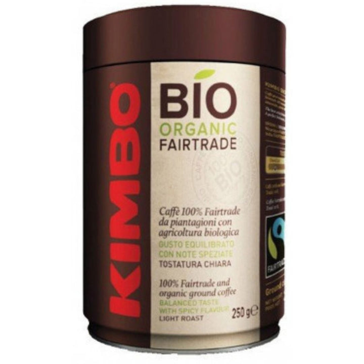 Kimbo Bio Fair Trade Ground Coffee, 250g