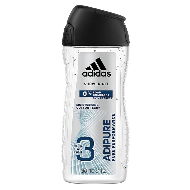 Adidas Adipure Pure Performance Shower Gel, 250ml