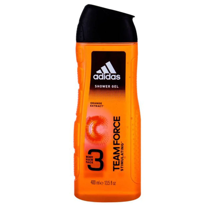 Adidas Team Force 3-in-1 Body, Hair & Face Shower Gel for Men, 400ml