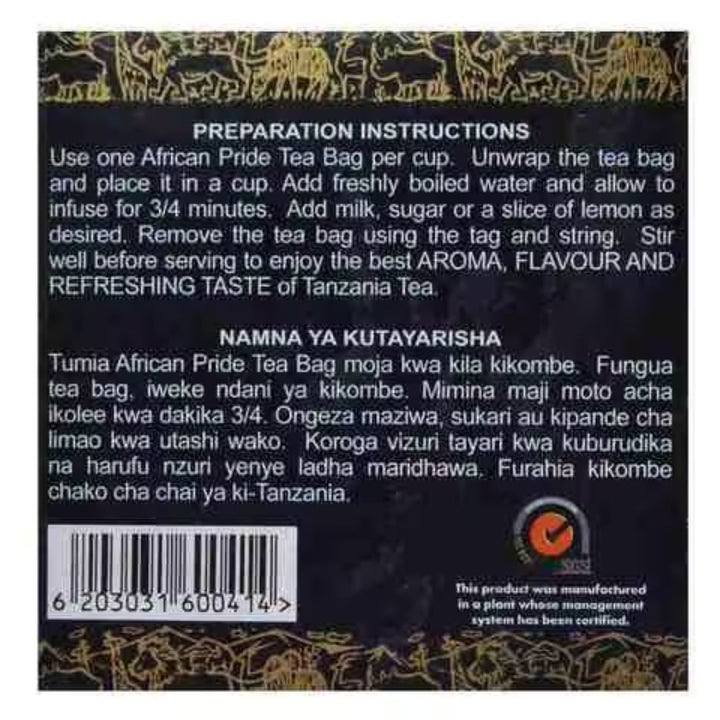 African Pride Luxury Blend Tea Bags, 25*2g