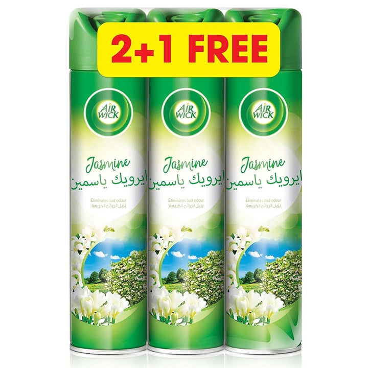 Air Wick Air Freshener Aerosol Jasmine,  300ml  2+1 free