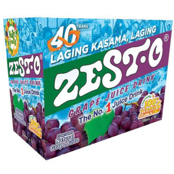 Zesto Grape Juice Drink, 10 x 200ml