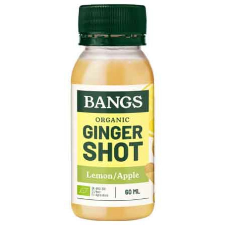 Bangs Organic Apple Lemon Ginger Shot, 60ml