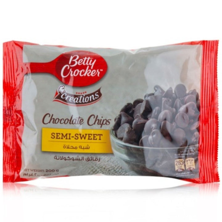 Betty Crocker Semi-Sweet Chocolate Chips, 200g