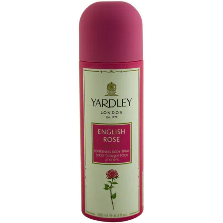 Yardley London English Rose Refreshing Body Spray Pink, 200ml