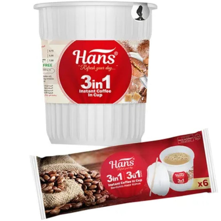 Hans 3 In 1 Instant Coffee In Cup, 120g