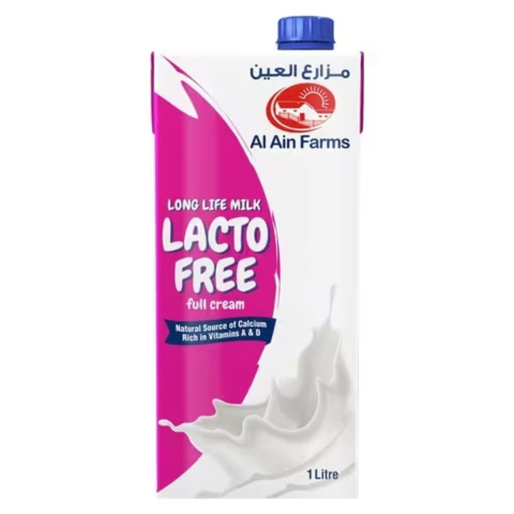 Al Ain Farms Lacto-Free Full Cream Long Life Milk, 1ltr