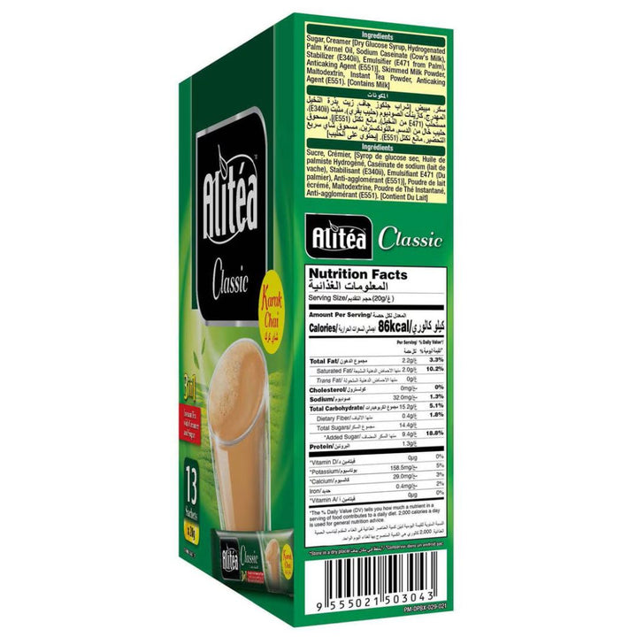 Alitea Classic 3 in 1 Karak Tea, 30x20g