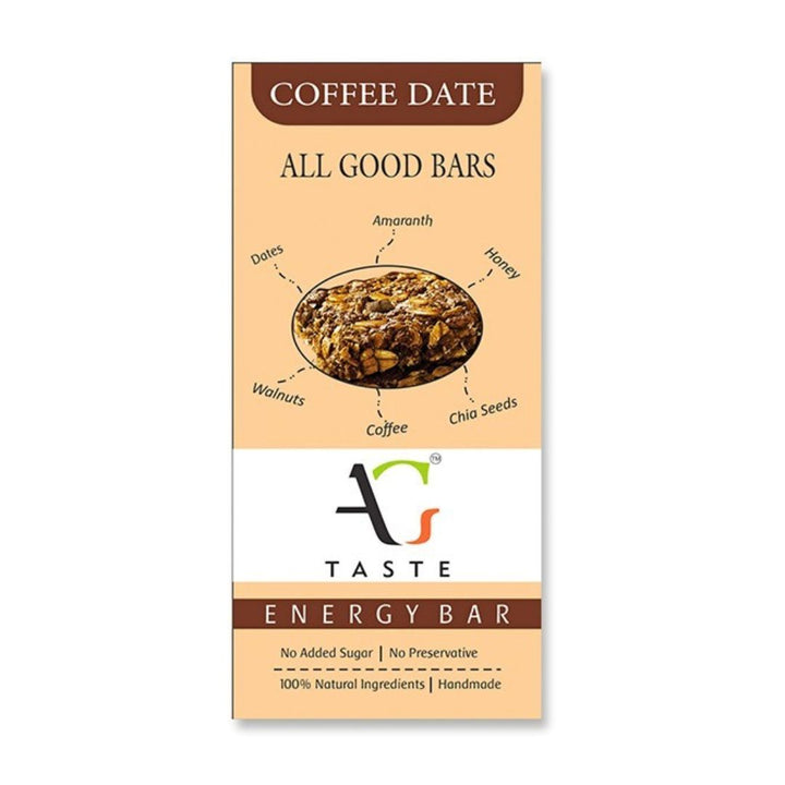 All Good Bars Coffee Date Energy Bar, 30g