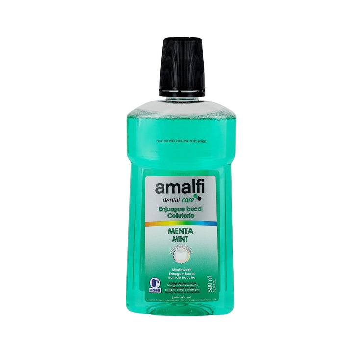 Amalfi Mint Mouth Wash Antibacteria Fresh Breath Remove Germs, 500ml