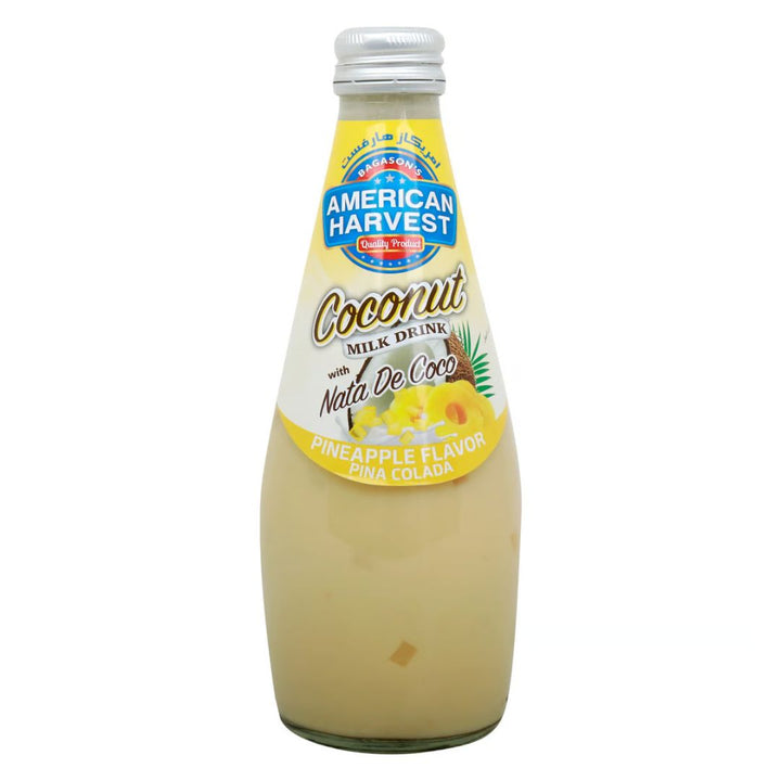 American Harvest Coconut Milk With Nata De Coco Pineapple, 290ml