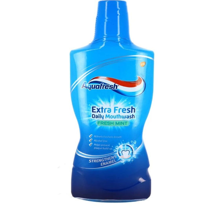 Aquafresh Extra Fresh Daily Mouthwash Fresh Mint, 500ml