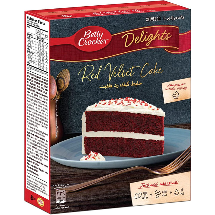 Betty Crocker Delights Red Velvet Cake Mix, 395g