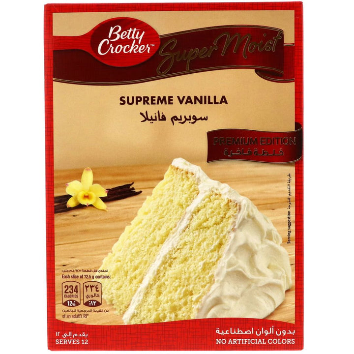 Betty Crocker Super Moist Cake Mix Supreme Vanilla, 510g