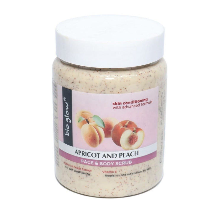 Bio Glow Apricot And Peach Face And Body Scrub, 500ml