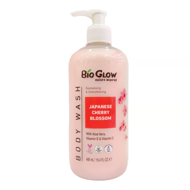 Bio Glow Japanese Cherry Blossom Body Wash, 485ml