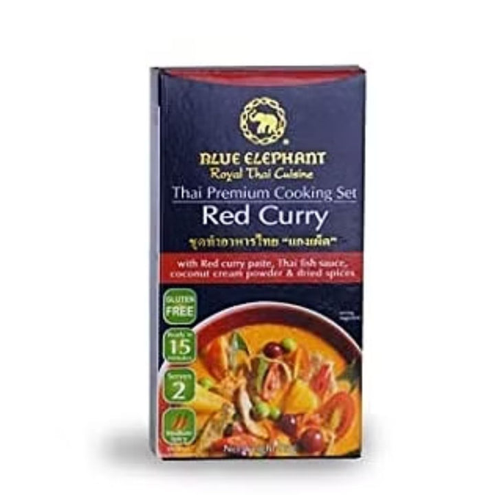 Blue Elephant Red Curry Thai Premium Cooking Set, 95g