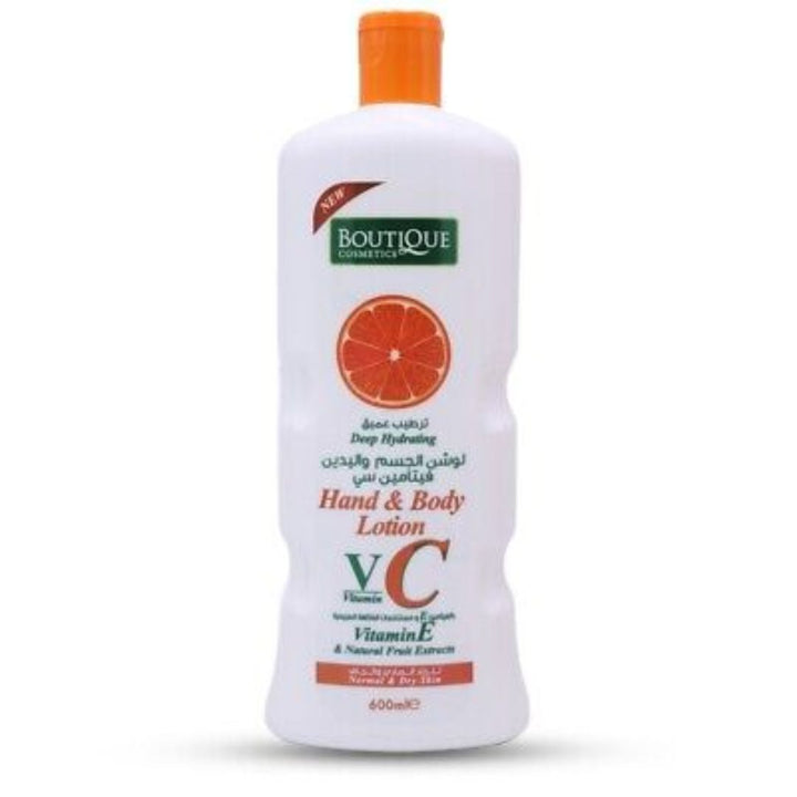 Boutique Hand & Body Lotion With Vitamin C, 600ml