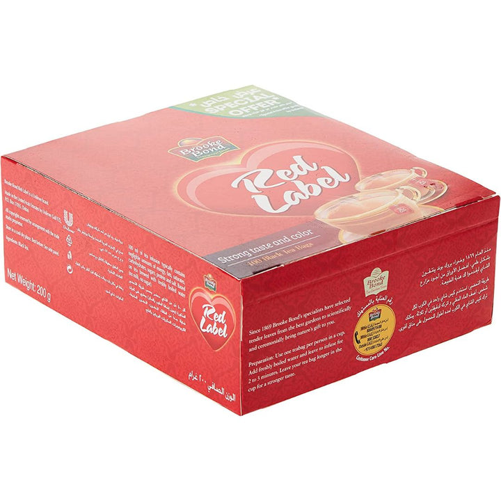 Brooke Bond Red Label Black Tea, 100pcs