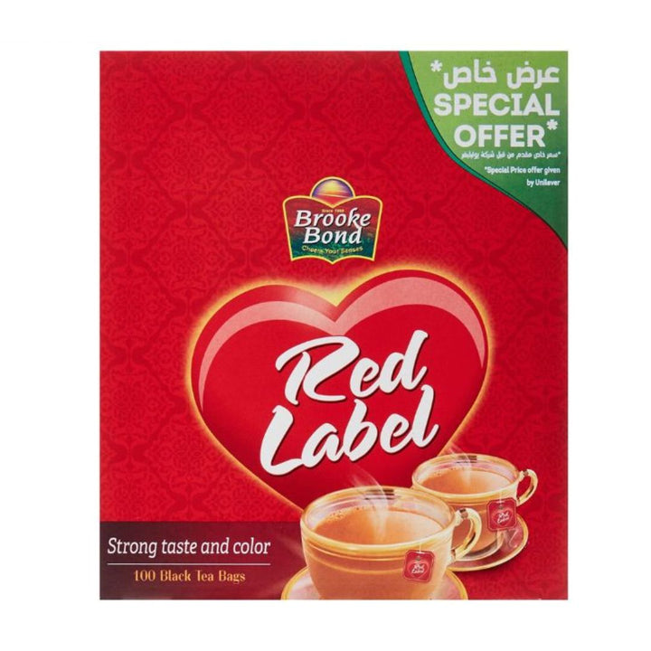 Brooke Bond Red Label Black Tea, 100pcs