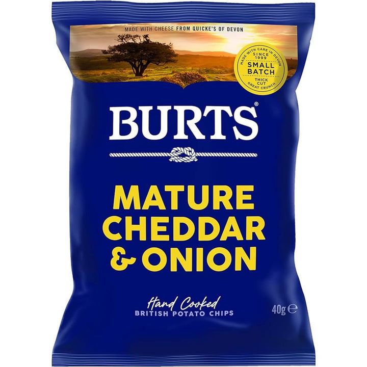 Burts Mature Cheddar & Onion, 40g