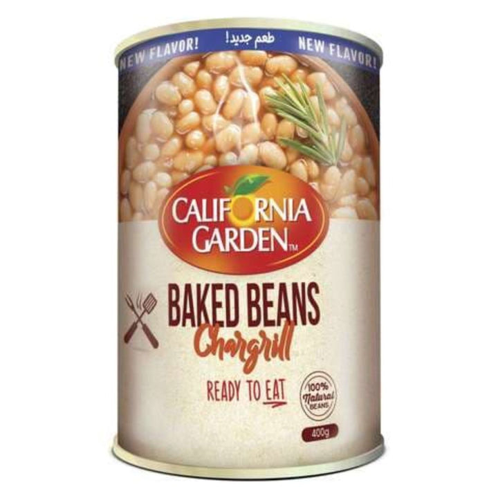 California Garden Baked Beans In Tomato Sauce Chargrill, 400g