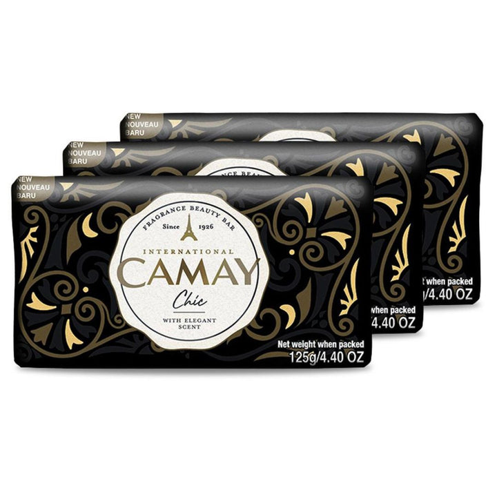 Camay Chic Fragrance Beauty Bar, 3x125g