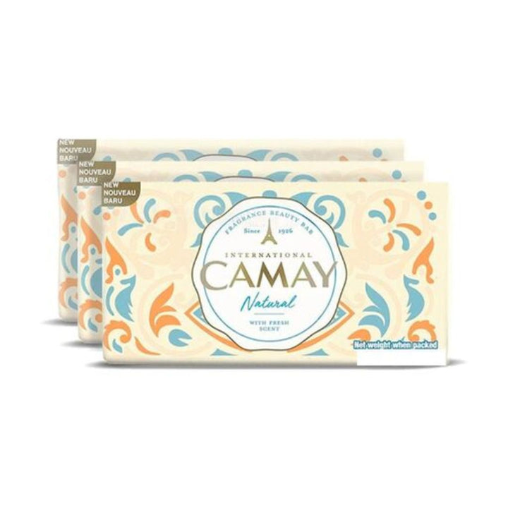 Camay International Natural Fragrance Beauty Bar, 3X80 g