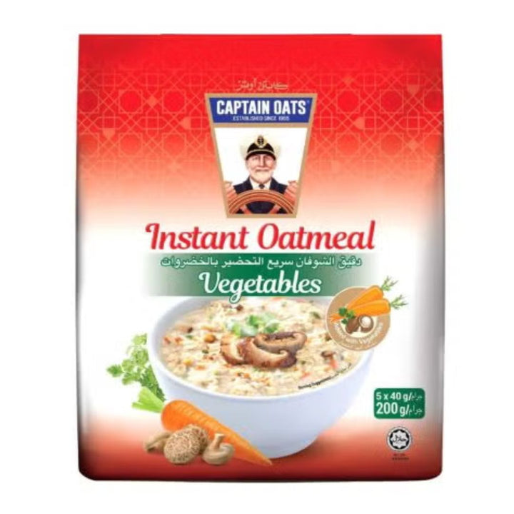 Captain Oats Instant Oatmetal Vegetables, 5x40g