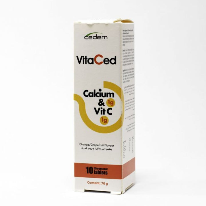 Cedem VitaCed Calcium & Vit C Tablets, 70g